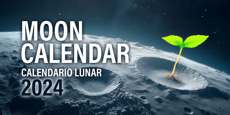 Agenda de cultivo y calendario lunar 2024